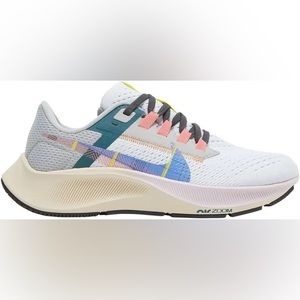 Nike air zoom Pegasus womens plaid sz 9.5 light blue pink Rare